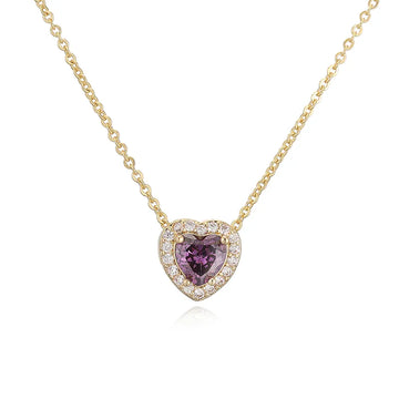 Golden Deep Purple Diamond