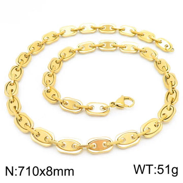 B Gold Necklace 71cm