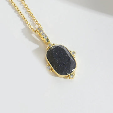 Oval Black Zirconium