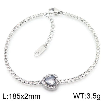 Steel White Bracelet