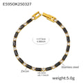  E595-Black Zircon Bracelet 17.5cm