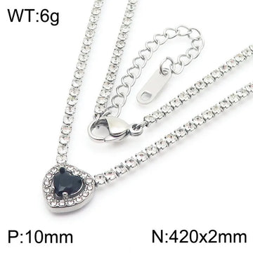 Steel Black Necklace