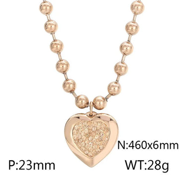 a Rose Gold Necklace-KN234429-Z