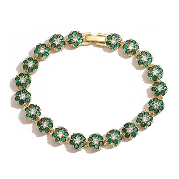Golden Green Diamond Bracelet