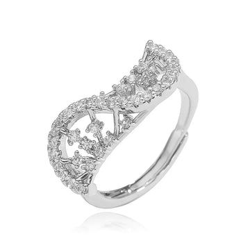 Style D White Gold Color One Ring