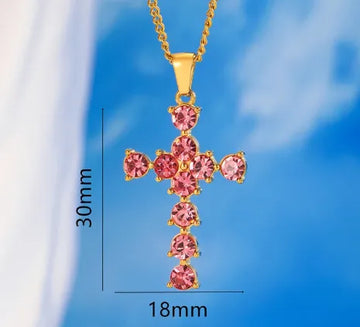 Pink Diamond Cross