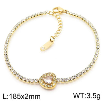 Gold and White Bracelet