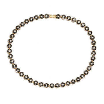 Gold Black Diamond Necklace