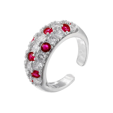 White Gold Color Red Diamond Ring
