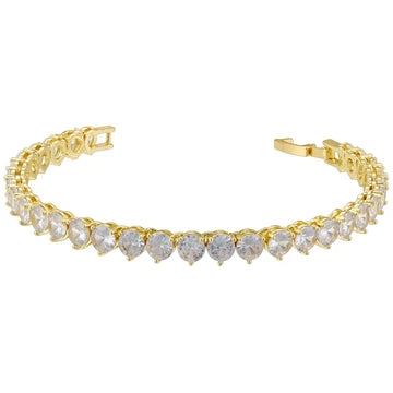 Vl536 Gold White Diamond Bracelet