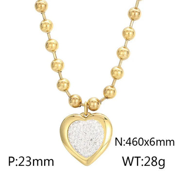 Style a Golden Necklace-KN234430-Z