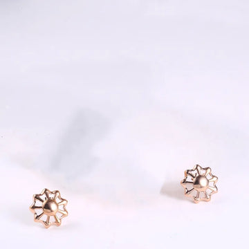 A Pair of Rose Gold Earrings