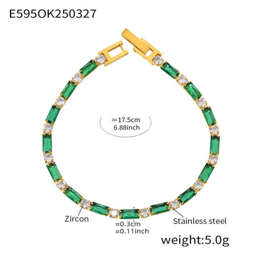 E595-Beccarite Bracelet 17.5cm