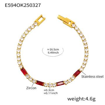 E594-Jacinth Bracelet 16.5cm