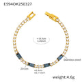  E594-Blue Zircon Bracelet 16.5cm