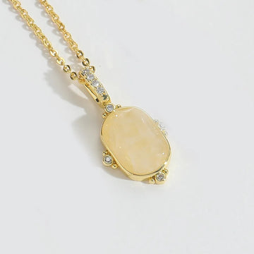 Oval Yellow Zirconium