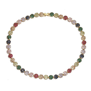 Gold Color Diamond Necklace