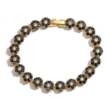 Gold Black Diamond Bracelet