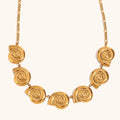  Conch Hand-Stitched Nk Necklace-Gold