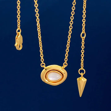 Gold White Shell Necklace