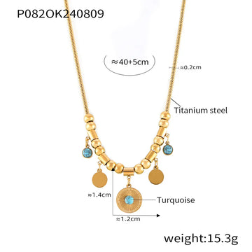 Txp082-Gold Necklace