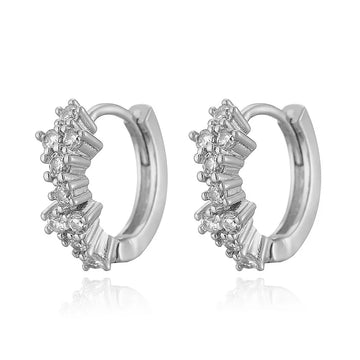 Style B White Gold Color Earrings Pair