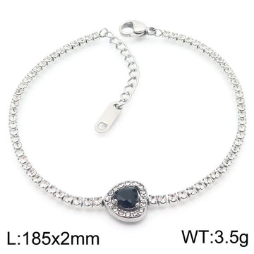 Steel Black Bracelet